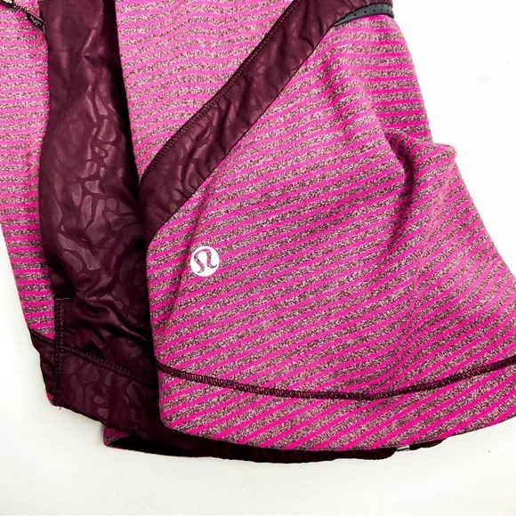 Lululemon Vest Pink Purple Zip Up Running Layer Size 6 - Picture 5 of 11
